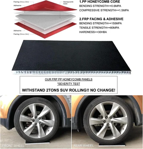 Vista 5 de Cubierta rígida de tres pliegues para caja de camioneta de 5.0 pies para Nissan Frontier Tonneau 2005-2026 Ajuste para riel utilitario de fábrica