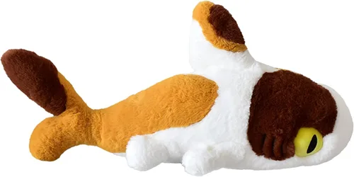 Vista 19 de Juguetes de peluche de Sharkitty, juguetes de peluche combinados de tiburón y gato (negro 27.5 pulgadas)