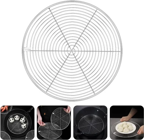 Vista 7 de Estante al vapor de la bandeja de la comida del acero inoxidable, plata