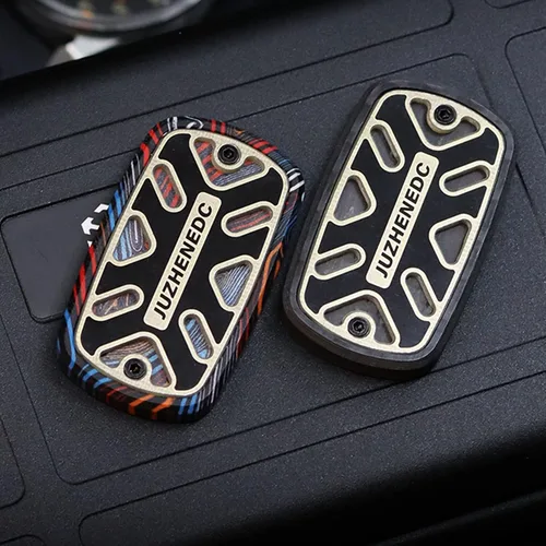 Vista 2 de Fidget Slider - Juguete de fibra de carbono EDC con punta de dedo, juguete para aliviar la ansiedad, juguete para adultos para uso diario, estilo 2