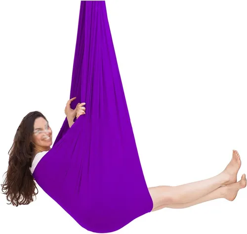 Vista 20 de Columpio sensorial para interiores con autismo y terapia para niños, hamaca colgante para niños y adolescentes con TDAH autista y Asperger