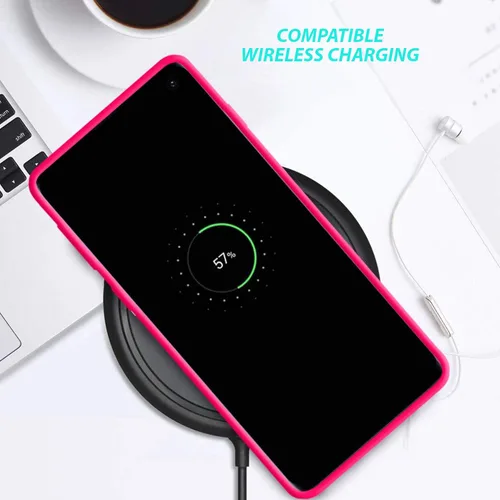 Vista 5 de ZUSLAB Funda compatible con Samsung Galaxy S10, funda protectora de goma de gel de silicona, delgada y rígida a prueba de golpes, funda protectora