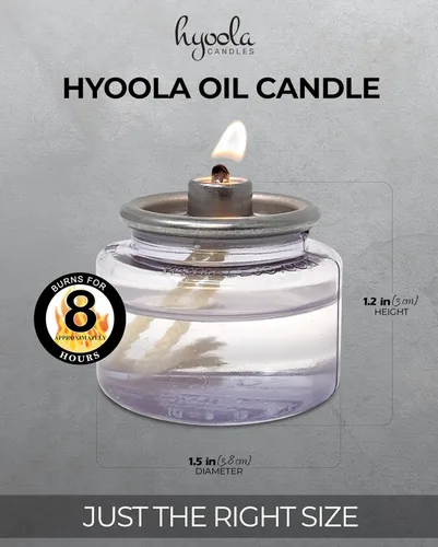 Vista 4 de Hyoola Velas líquidas – Velas de té de parafina desechables de 8 horas – Paquete de 12 – Velas de emergencia y restaurante