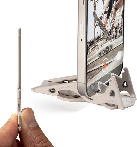 Vista 12 de GEOMETRICAL Trípode de bolsillo PROv2 - Soporte tamaño tarjeta, para iPhone, kit universal azul alienígena