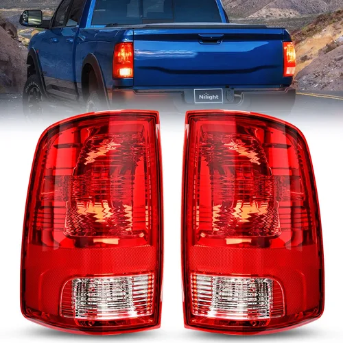 Vista 12 de Nilight Conjunto de faros delanteros 2009 2010 2011 2012 2013 2014 2015 2016 2017 2018 Ram 1500 2500 3500 Pickup Quad Conjunto de faros de repuesto
