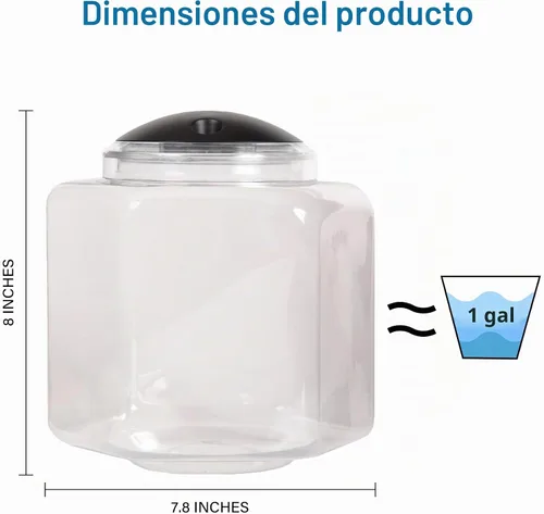 Vista 4 de Koller Products BettaTank hexagonal de 1 galón - Iluminación LED