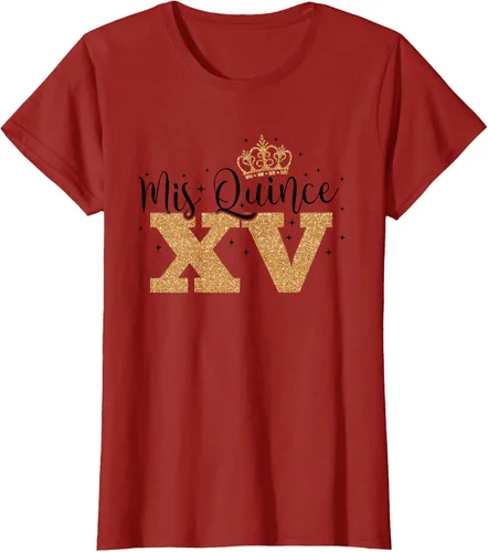 Vista 43 de Camiseta de quinceañera Mis Quince para cumpleaños número 15 Blanco