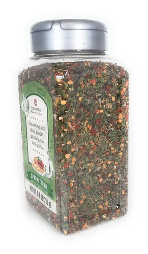 Vista 5 de Aglio Olio Pepperoncino Mezcla de espaguetis condimentos con chiles perejil sal y ajo Tradizione Italiana 8.8oz