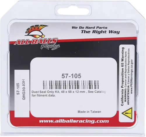 Vista 4 de All Balls Racing 57-105 Kit de retenes de polvo de horquilla compatible con/reemplazo para KTM Gas-Gas Honda Husaberg Husqvarna Kawasaki KTM Suzuki