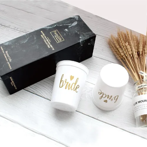 Vista 6 de PartyGifts&beyond Vasos de plástico para despedida de soltera, paquete de 13 tazas de plástico para dama de honor, despedida de soltera, decoración