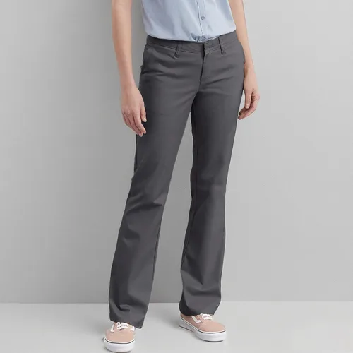 Vista 5 de Dickies - Pantalones de mezcla de algodón elástico con parte delantera plana, para mujer