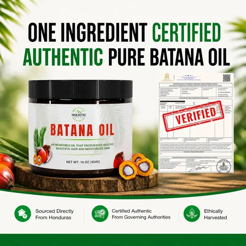 Vista 4 de Aceite de batana - El aceite milagroso hondureño para el crecimiento del cabello y el cuidado de la piel - 100% puro - 16 oz (454G)