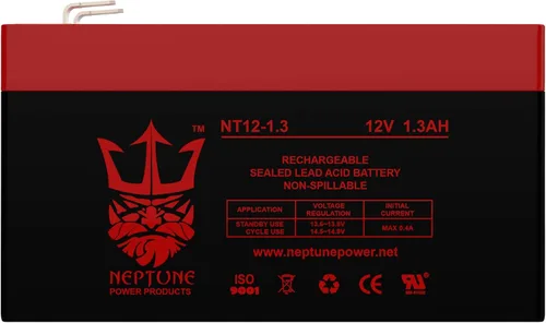 Vista 2 de Neptune - Batería SLA de repuesto para Ultratech Power Products original UT1213 12 V 1,3 Ah