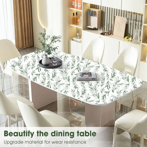 Vista 7 de Beautyhero Papel tapiz autoadhesivo para despegar y pegar de 17.7 x 590.5 pulgadas, papel de contacto floral con hojas de color verde oliva, papel
