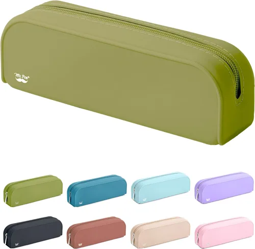 Vista 11 de Mr. Pen - Estuche de silicona para lápices, estuche para lápices negro, estuche pequeño para lápices, estuche para lápices estético Bolsa