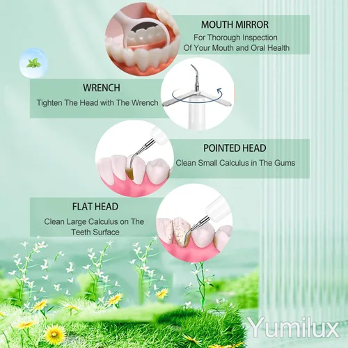 Vista 3 de Removedor de placa profesional para dientes, herramienta inteligente de limpieza de dientes activada por contacto