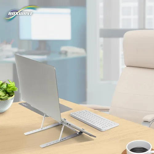 Vista 5 de BoxWave Soporte y soporte compatible con Chuwi LarkBook X - Soporte compacto QuickSwitch para portátil, soporte de visión multiángulo, plateado