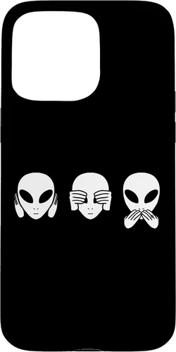 Vista 31 de Alien See Hear Speak No Evil Funny Extraterrestrial Space Case for iPhone 17