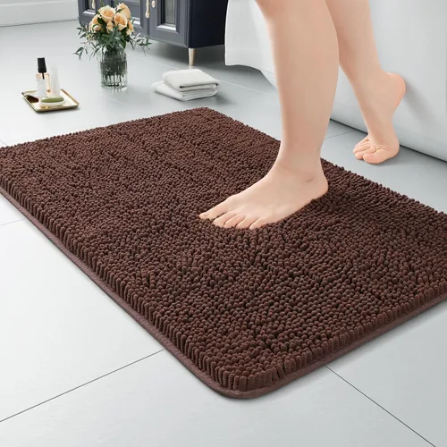 Vista 33 de LOCHAS - Alfombra de baño de lujo lanuda de 24 x 17 pulgadas, color beige