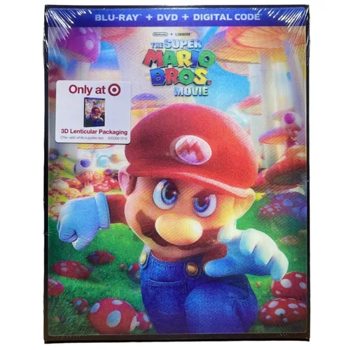 Vista 2 de The Super Mario Bros Movie Lenticular Edition (Blu-ray + DVD + Digital)