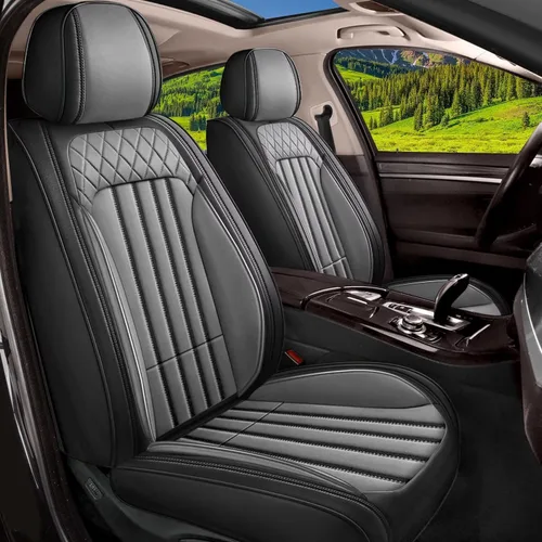 Vista 17 de Fundas de asiento para Kia Optima 2001-2020, asientos delanteros, protector de asiento impermeable, soporte ergonómico de cintura, para decoración