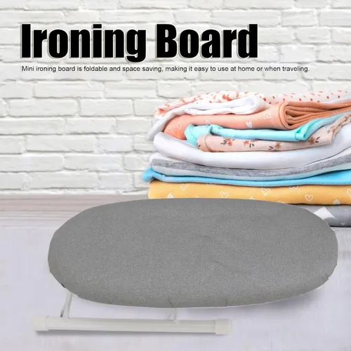 Vista 2 de Mini tabla de planchar, resistente al calor, tabla de planchar S multifuncional para viajes (gris)