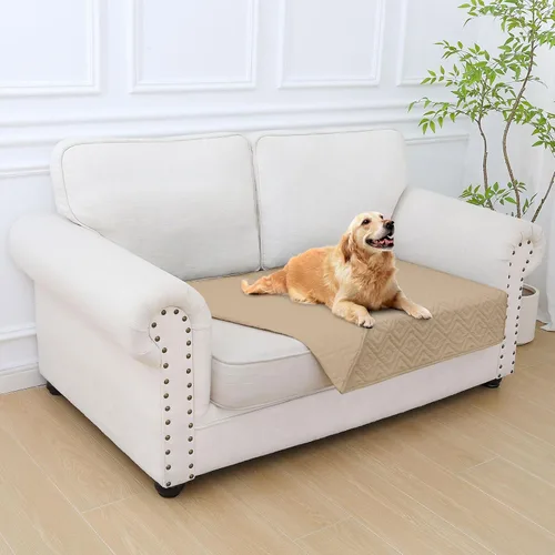 Vista 37 de hyha Manta impermeable para perros, funda suave para cama de perro, mantas para mascotas, funda impermeable para sofá y sillón para perros lavable