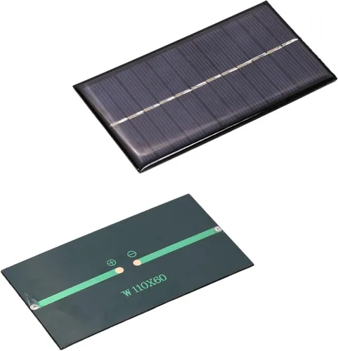 Vista 26 de Bettomshin 5 unidades de mini paneles solares de 5 V 25 MA, células solares policristalinas, módulo de panel micro solar para juguetes eléctricos