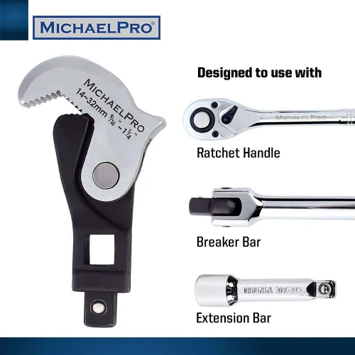 Vista 4 de MichaelPro Juego de llaves para pata de gallo de ajuste de tamaño automático con resorte de 3 piezas 0.197 – 1.260 in, 3/16 pulgadas – 1-1/4