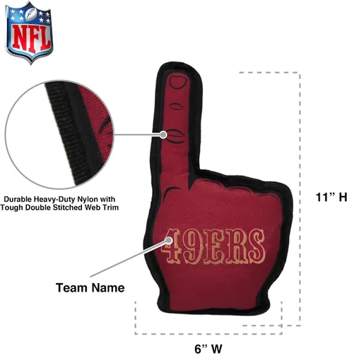 Vista 5 de Pets First NFL NFL #1 - Juguete unisex para perros fanáticos