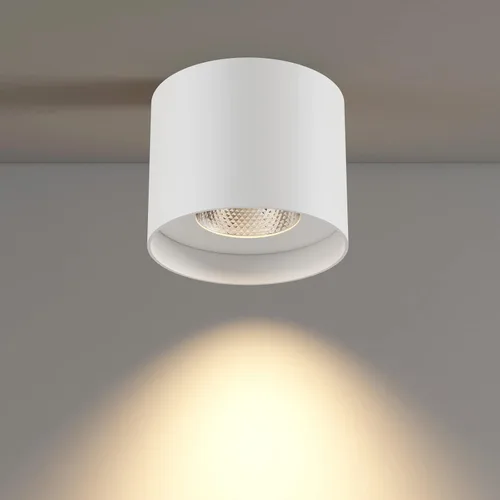 Vista 7 de Lámpara de techo de montaje empotrado, 20 W LED regulable 5.9 pulgadas, lámpara de techo cilíndrica de aluminio rústico negro para vestíbulo, Blanco