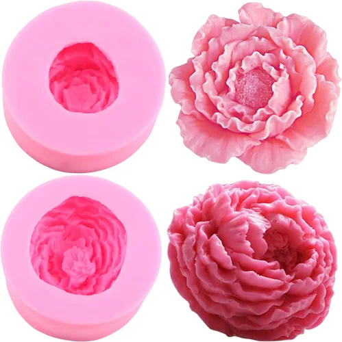 Vista 12 de Zixiang Bloom - Molde de silicona con diseño de flores de rosas 3D, para decoración de pasteles, jabón, velas, caramelos, chocolate, polimérico