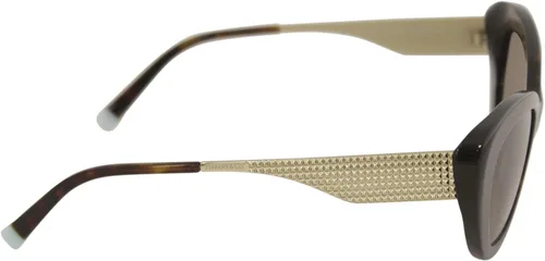 Vista 3 de Tiffany & Co. Gafas de sol Havana para mujer, lentes degradadas marrones, 2.126 in