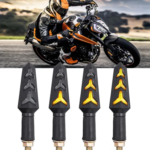 Vista 12 de JMTBNO 4 luces intermitentes universales para motocicleta, 15 luces LED intermitentes compatibles con Honda, Yamaha, Suzuki, Street Sports Bike Dirt