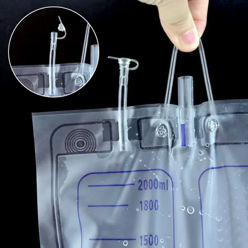 Vista 6 de recolector de orina portátil bolsa orinal de 67.6 fl oz
