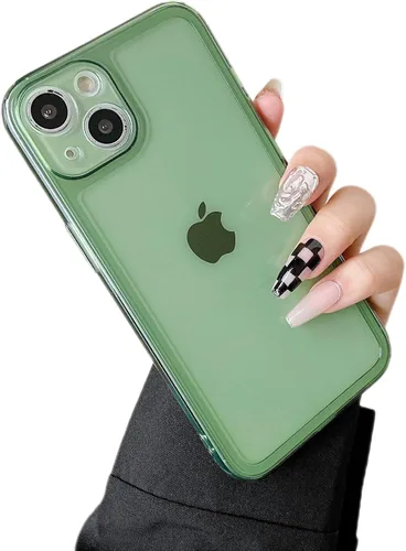 Vista 26 de ZTOFERA Funda para iPhone 7/8/SE 5.5 pulgadas, linda funda de silicona suave transparente con parachoques retro de color transparente a prueba