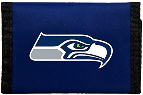 Vista 7 de Rico Industries NFL Football - Cartera de nailon de tres pliegues