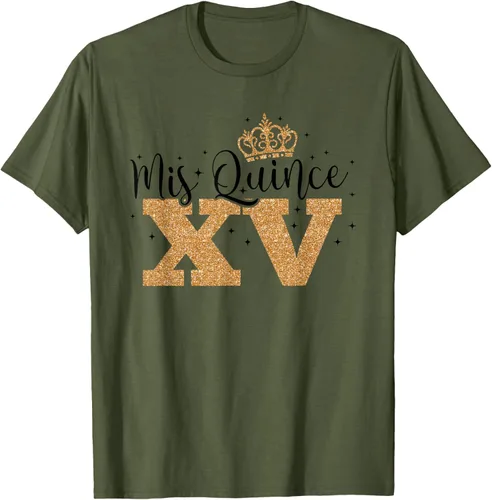 Vista 33 de Camiseta de quinceañera Mis Quince para cumpleaños número 15 Blanco