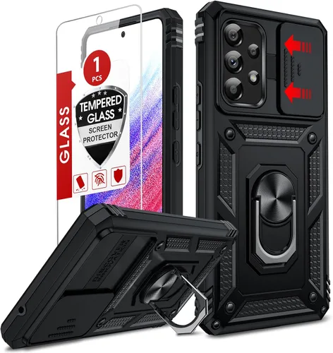Vista 143 de LeYi Funda para Moto G Stylus 2022 4G (no compatible con 5G), funda para Moto G Stylus con 2 protectores de pantalla, funda protectora de grado Oro