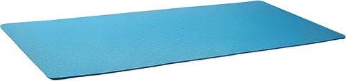 Vista 5 de Amazon Basics - Alfombra de yoga y ejercicio de 1/4 de pulgada de grosor, de TPE, con correa de transporte