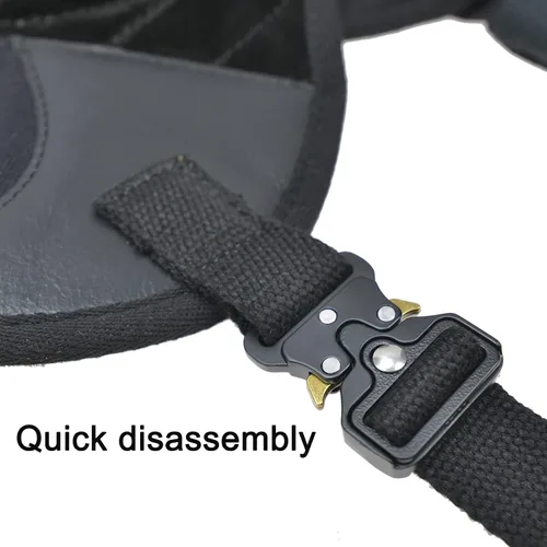 Vista 7 de Tas Trost Chaleco protector de cuero para rifle de escopeta, chaleco acolchado reductor de retroceso con protección de campo con correas ajustables