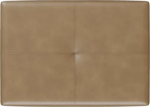 Vista 7 de EOSVALO Taburete de tocador de cuero, banco otomano rectangular de 18.7 pulgadas de ancho para sala de maquillaje, silla de tocador con patas
