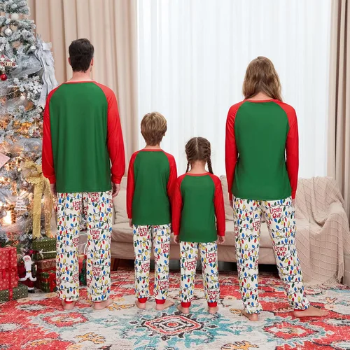 Vista 3 de WephuPSho Pijamas de Navidad a juego para la familia, pijamas de Navidad para adultos y niños
