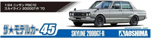 Vista 5 de Aoshima Kit de escala 1/24 58350 El modelo de coche 045 Nissan PGC10 Skyline 2000GT-R 1970