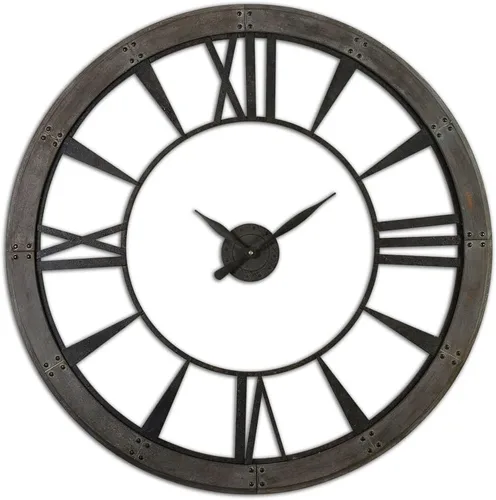 Vista 6 de Reloj de pared Uttermost Ronan, Metal, L, 120.00 volts