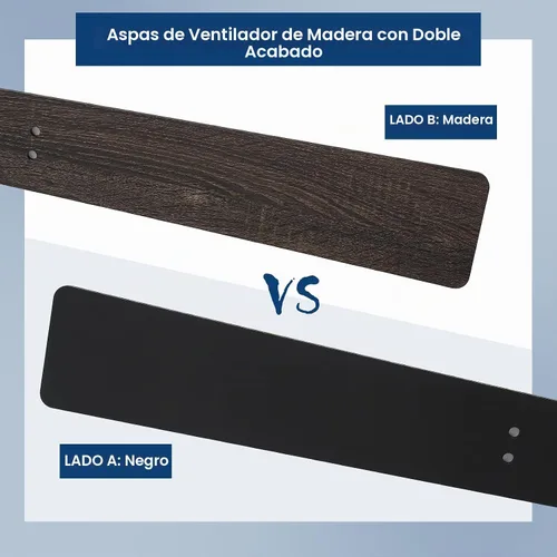 Vista 9 de Kviflon - Ventiladores de techo de 52 pulgadas con luces y control remoto/APP, ventilador de techo moderno para dormitorio, sala de estar, patio