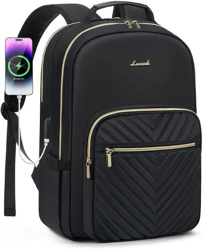 Vista 23 de LOVEVOOK Laptop Backpack for Women,Quilted Work Travel College Laptop Bag