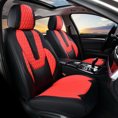 Vista 62 de Coverado Fundas de asiento delantero, fundas de asiento delantero de automóvil, fundas de asiento de piel de napa para automóviles, fundas