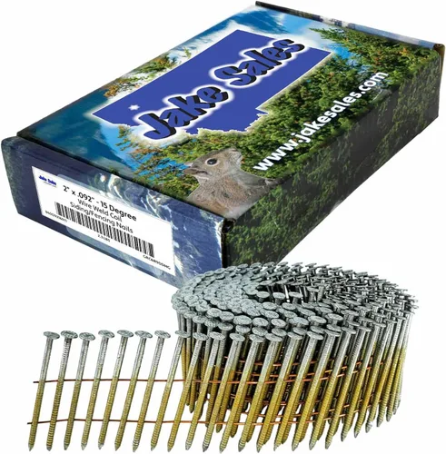 Vista 10 de 1-1/4 pulgadas x 0.120 pulgadas - 15 grados - Clavos de techo en espiral de soldadura de alambre - electro-galvanizado - Caja pequeña ~ 360 clavos