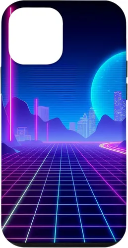 Vista 16 de Vaporwave Aesthetic Synthwave Retrowave 80s 90s Art Case for iPhone 16